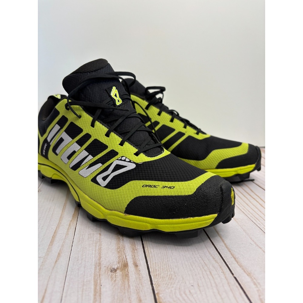 Inov8 Men's Oroc 340 IceTec Hiking Ice Climbing Black Yellow Shoes Size 12